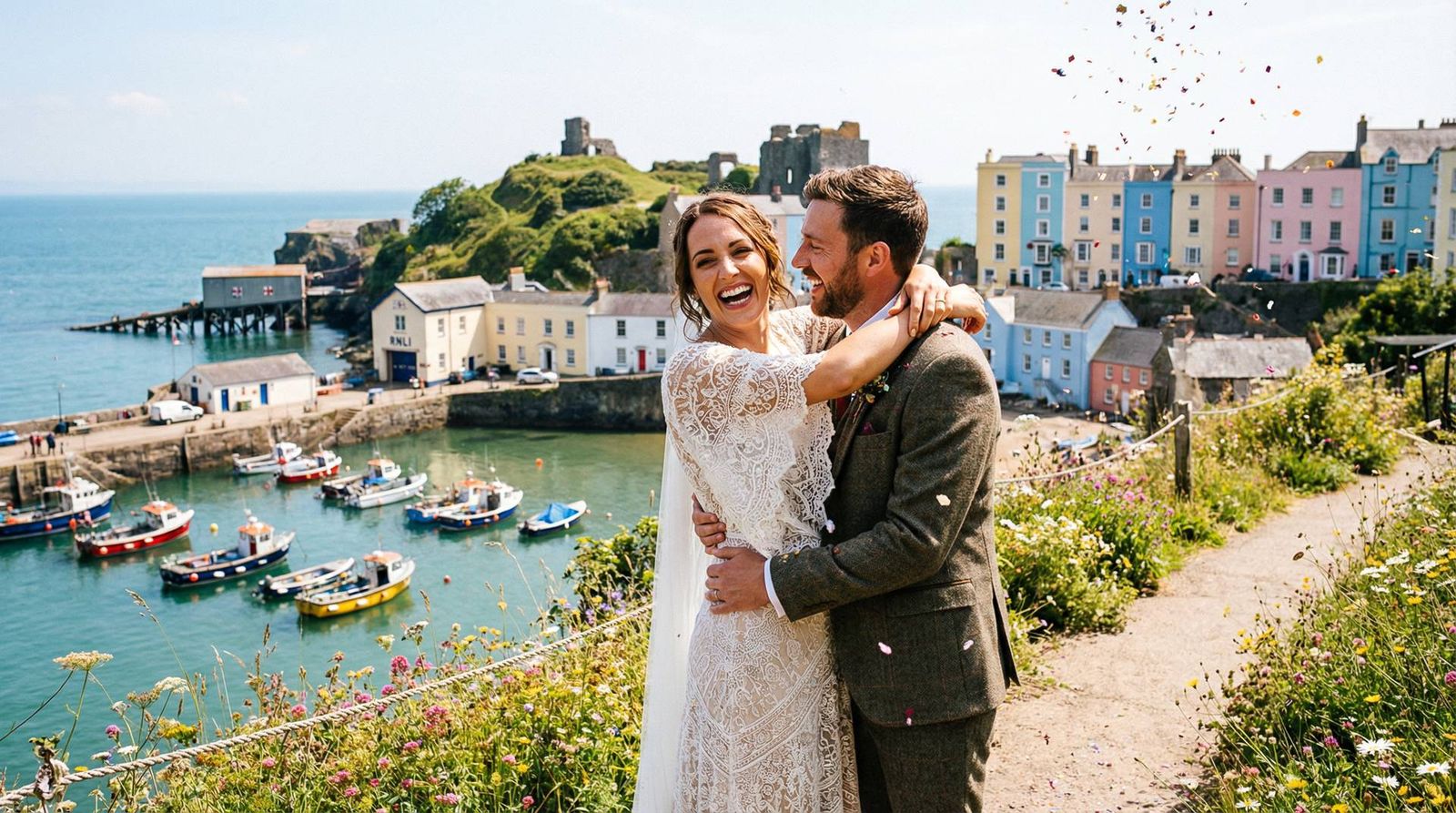 Wedding photography in Tenby