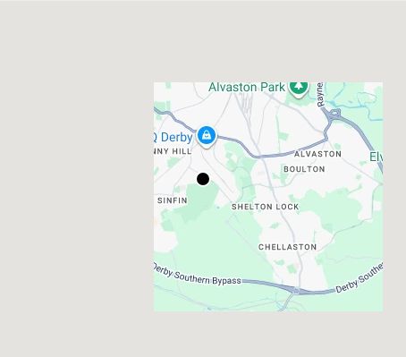 Map of affordable wedding photographer coverage in Derby, Derbyshire, East Midlands