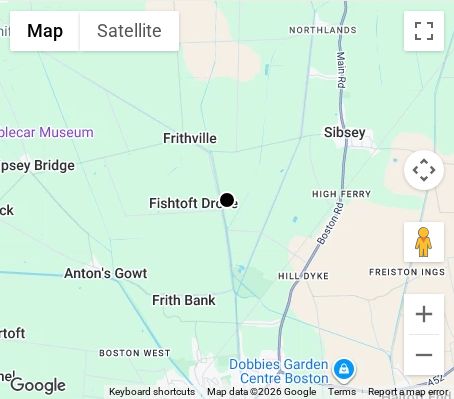 Map of affordable wedding photographer coverage in Boston, Lincolnshire, East Midlands