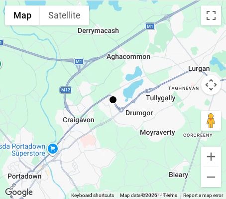 Map of affordable wedding photographer coverage in Craigavon, Armagh City, Banbridge and Craigavon, Northern Ireland