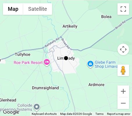 Map of affordable wedding photographer coverage in Limavady, Causeway Coast and Glens, Northern Ireland